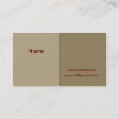 Toolbox-Visitenkarte Visitenkarte (Rückseite)