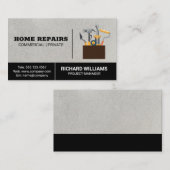 Toolbox | Zuhause Reparatur Carpentry Visitenkarte (Vorne/Hinten)