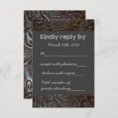 Toolkit für Lederkhalkboard Wedding RSVP (Vorne/Hinten)