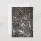 Toolkit für Lederkhalkboard Wedding RSVP Karte (Rückseite)