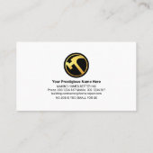 Toolline für Creative Gebäude Layer Gold Handyman Visitenkarte (Rückseite)