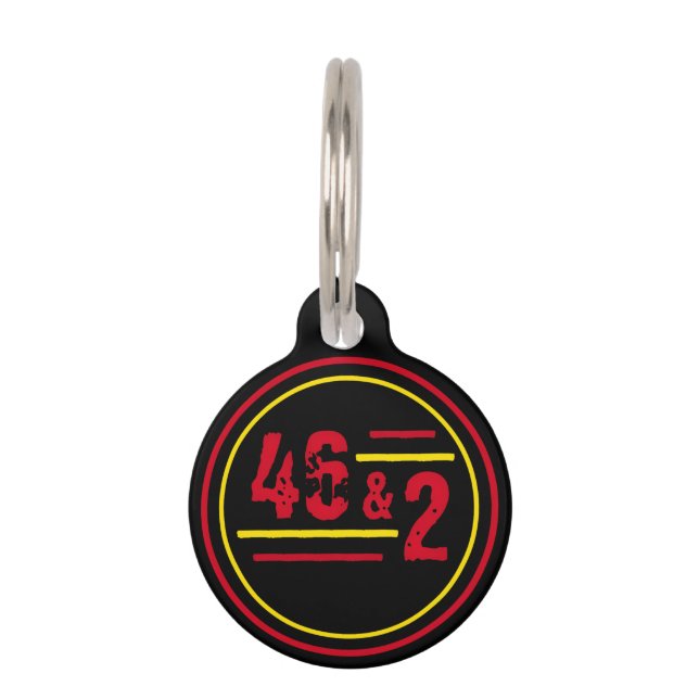 TOOL's 46 & 2 - Evolutionäres DNA Art Design Haustiermarke (Vorderseite)