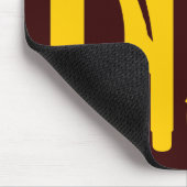 Tools - Amber auf Dunkelbraun Mousepad (Ecke)