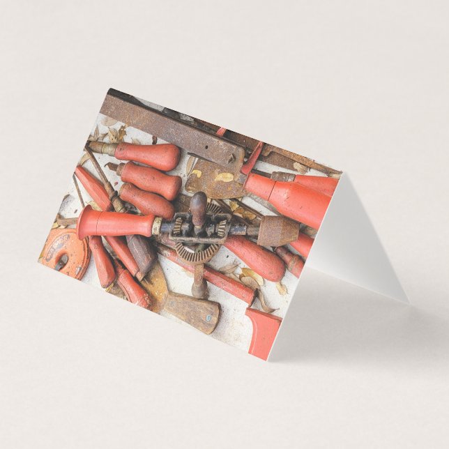 Tools Antiquitätenwerkzeug Rustikal Roter Mann (Vorderseite)