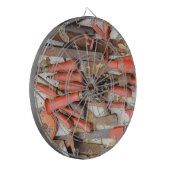 Tools Antiquitätenwerkzeug Rustikal Roter Mann Dartscheibe (Vorderseite Links)