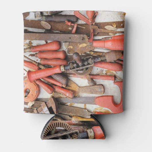 Tools Antiquitätenwerkzeug Rustikal Roter Mann Dosenkühler (Vorderseite)