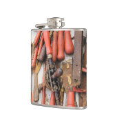 Tools Antiquitätenwerkzeug Rustikal Roter Mann Flachmann (Links)