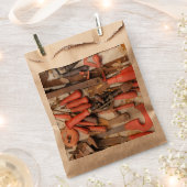 Tools Antiquitätenwerkzeug Rustikal Roter Mann Geschenktütchen (Ausgeschnitten)