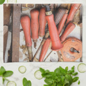 Tools Antiquitätenwerkzeug Rustikal Roter Mann Geschirrtuch (Gefaltet)