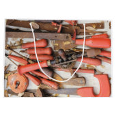 Tools Antiquitätenwerkzeug Rustikal Roter Mann Große Geschenktüte (Rückseite)