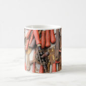 Tools Antiquitätenwerkzeug Rustikal Roter Mann Kaffeetasse (Mittel)