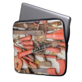 Tools Antiquitätenwerkzeug Rustikal Roter Mann Laptopschutzhülle (Vorderseite Links)