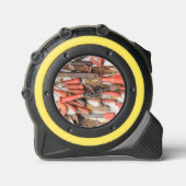 Tools Antiquitätenwerkzeug Rustikal Roter Mann Maßband (Vorderseite)