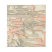 Tools Antiquitätenwerkzeug Rustikal Roter Mann Notizblock (Vorderseite)