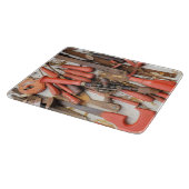 Tools Antiquitätenwerkzeug Rustikal Roter Mann Schneidebrett (Ecke)