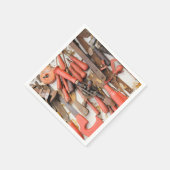 Tools Antiquitätenwerkzeug Rustikal Roter Mann Serviette (Ecke)