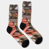 Tools Antiquitätenwerkzeug Rustikal Roter Mann Socken (Rechts)