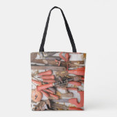 Tools Antiquitätenwerkzeug Rustikal Roter Mann Tasche (Rückseite)