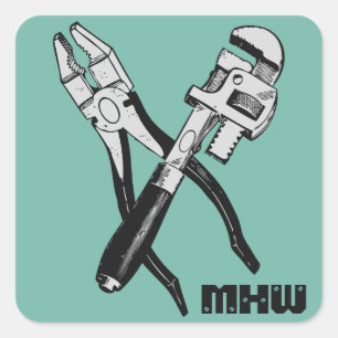 TOOLS-Aufkleber Quadratischer Aufkleber