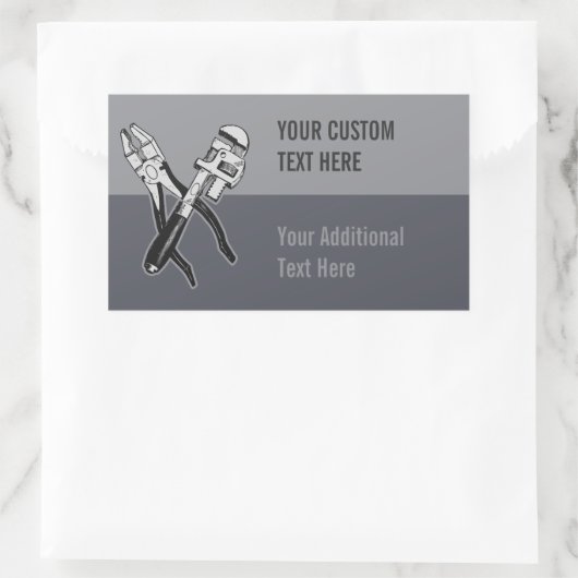 TOOLS-Aufkleber Rechteckiger Aufkleber (Tasche)