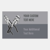 TOOLS-Aufkleber Rechteckiger Aufkleber (Vorderseite)