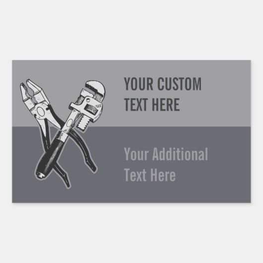 TOOLS-Aufkleber Rechteckiger Aufkleber (Vorderseite)