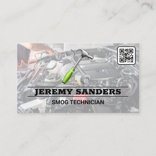 Tools | AUTO | Motor Bay | QR-Code Visitenkarte (Vorderseite)