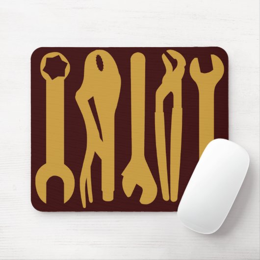 Tools - Brauntöne Mousepad (Mit Mouse)