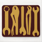 Tools - Brauntöne Mousepad (Vorne)