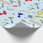 Tools Collage Boys Geburtstag Geschenkpapier (Ecke)