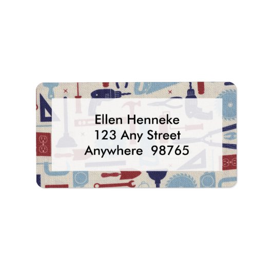 Tools des Vaters Adressaufkleber (Vorne)