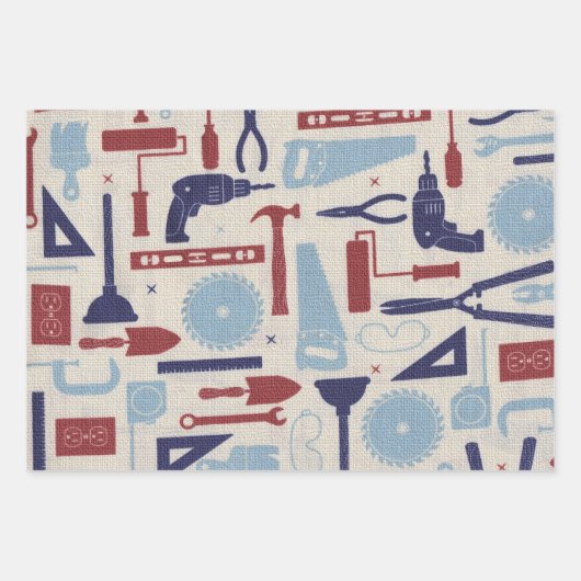 Tools des Vaters Geschenkpapier Set (Vorderseite)