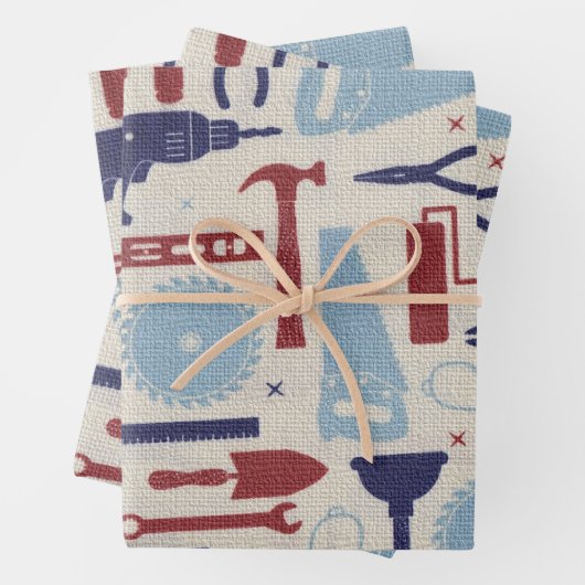 Tools des Vaters Geschenkpapier Set (Beispiel)