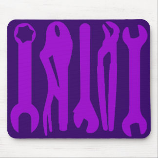 Tools - Farbschattierungen von Lila Mousepad