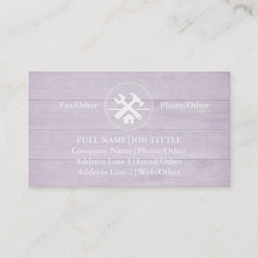 Tools für beruflich Builder-Carpenter Visitenkarte (Vorderseite)