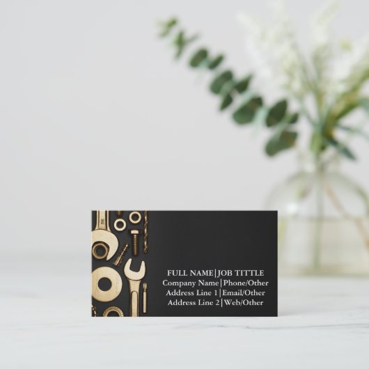 Tools für berufliche Builder-Engineeringwerkzeuge Visitenkarte (Stehend Vorderseite)