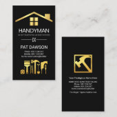 Tools für Creative Beruflich Gold Handyman Visitenkarte (Vorne/Hinten)