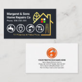 Tools für Creative Gold Gebäude Handyman Visitenkarte (Vorne/Hinten)