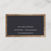 Tools für den Barbershop | Leder Visitenkarte (Rückseite)