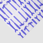 Tools für den Schraubendreher mit blauem Hammer Seidenpapier (Detail)