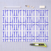 Tools für den Schraubendreher mit blauem Hammer Seidenpapier (Handwerk)