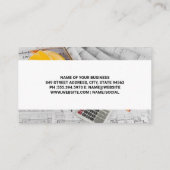 Tools für echte Anwesen-Carpentry | Blueprints Visitenkarte (Rückseite)