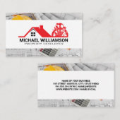 Tools für echte Anwesen-Carpentry | Blueprints Visitenkarte (Vorne/Hinten)