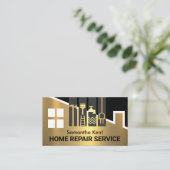 Tools für Gold Gebäude Frame Handyman Visitenkarte (Stehend Vorderseite)