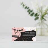 Tools für Haarstifte | Farbblock aus Marmor Terminkarte (Stehend Vorderseite)