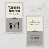 Tools für Haarstifte | Glitzer Extravagant Visitenkarte (Vorne/Hinten)