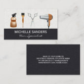 Tools für Haarstifte | Leder Visitenkarte (Vorne/Hinten)