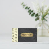 Tools für Haarstifte | Salon Barber Lux Visitenkarte (Stehend Vorderseite)