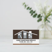 Tools für kreatives Gebäude Roof Handyman Visitenkarte (Stehend Vorderseite)