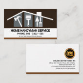 Tools für kreatives Gebäude Roof Handyman Visitenkarte (Vorne/Hinten)